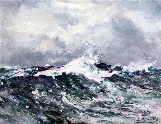 Tony Brummell Smith (1949-) The Wave, West Coast, 12.5 x 16.5in., 7 x 8.5in.